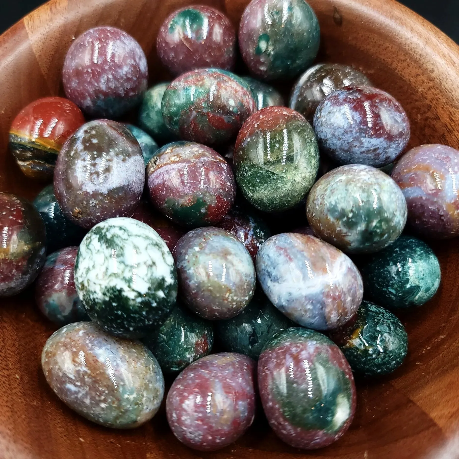 Ocean Jasper Tumbled Stone HQ
