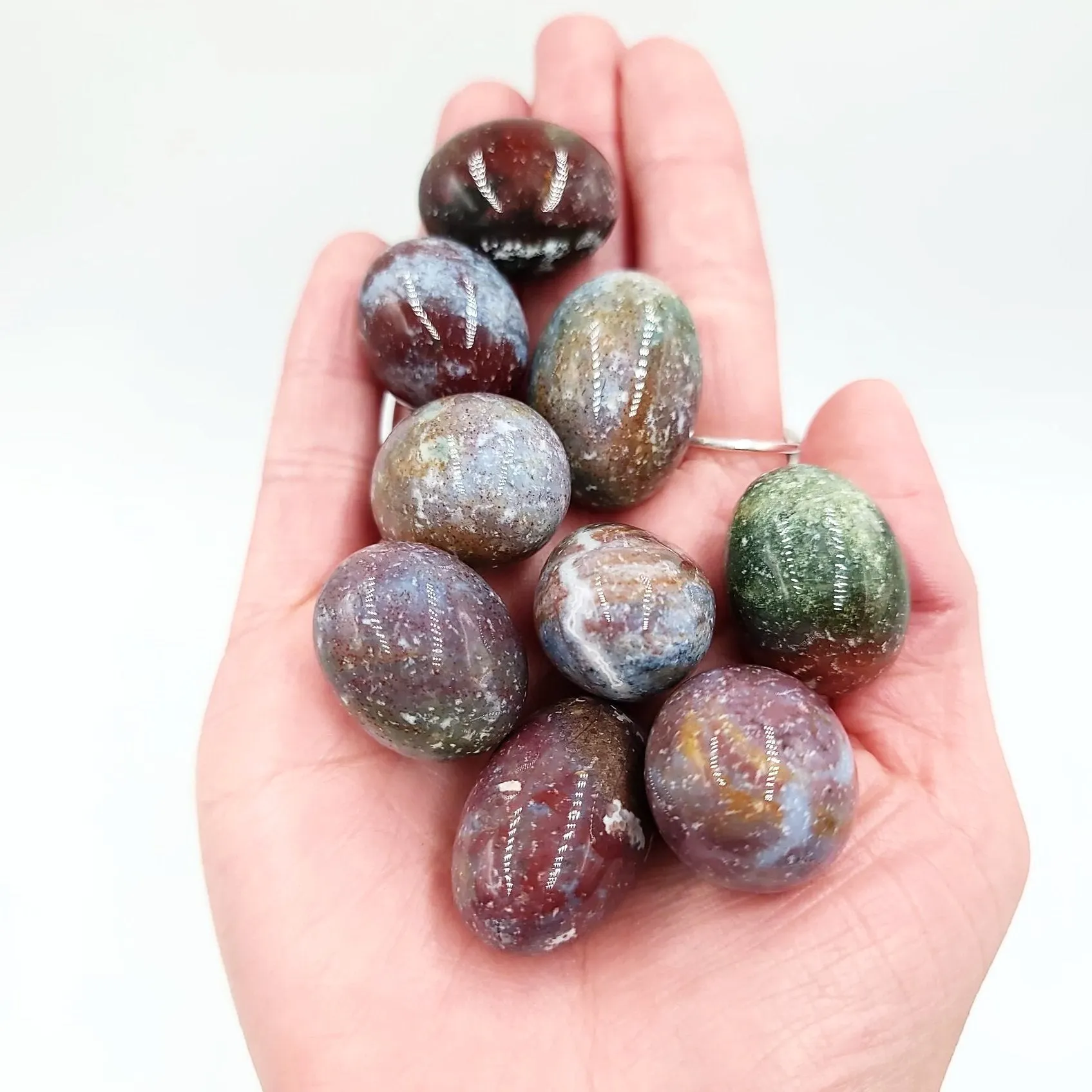 Ocean Jasper Tumbled Stone HQ