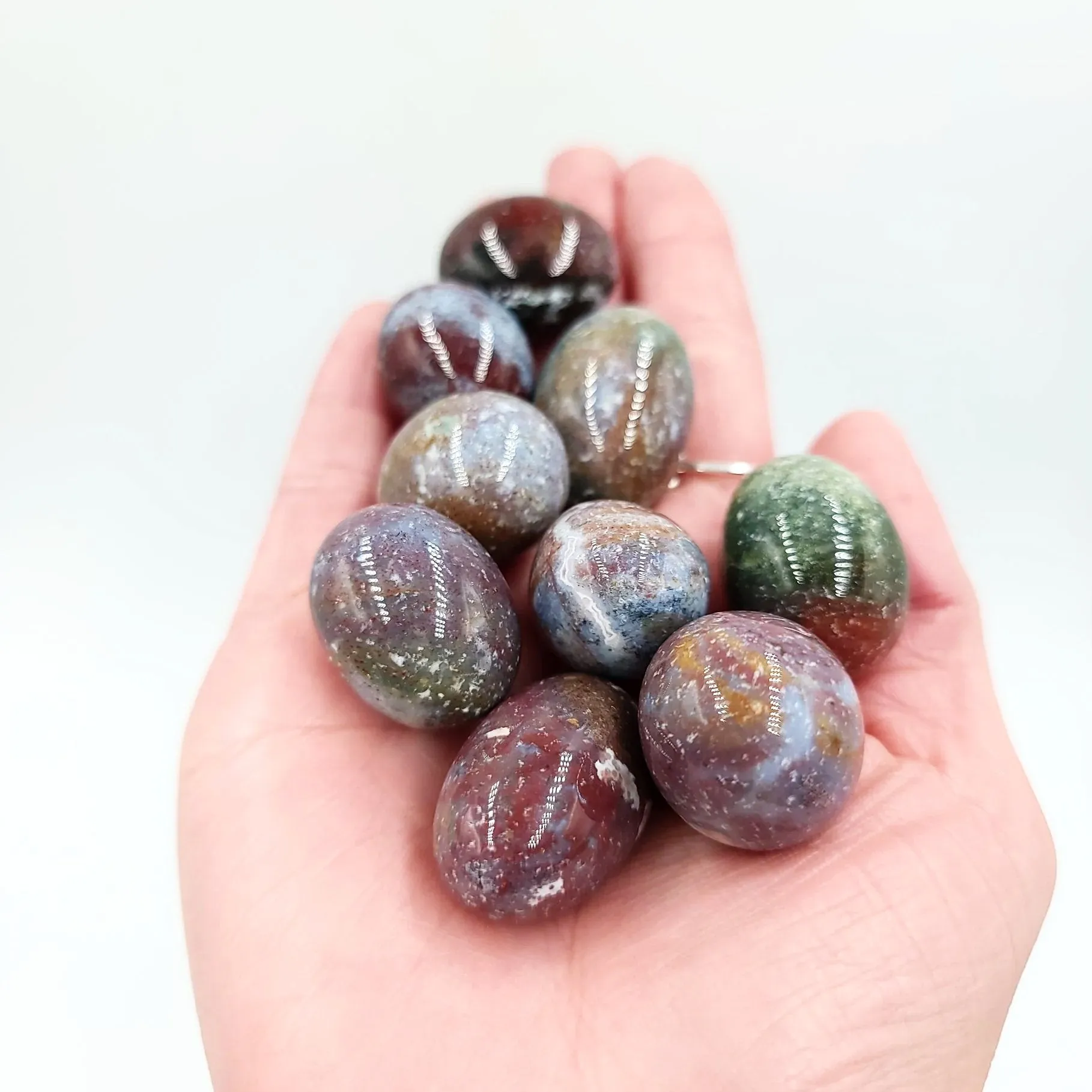 Ocean Jasper Tumbled Stone HQ