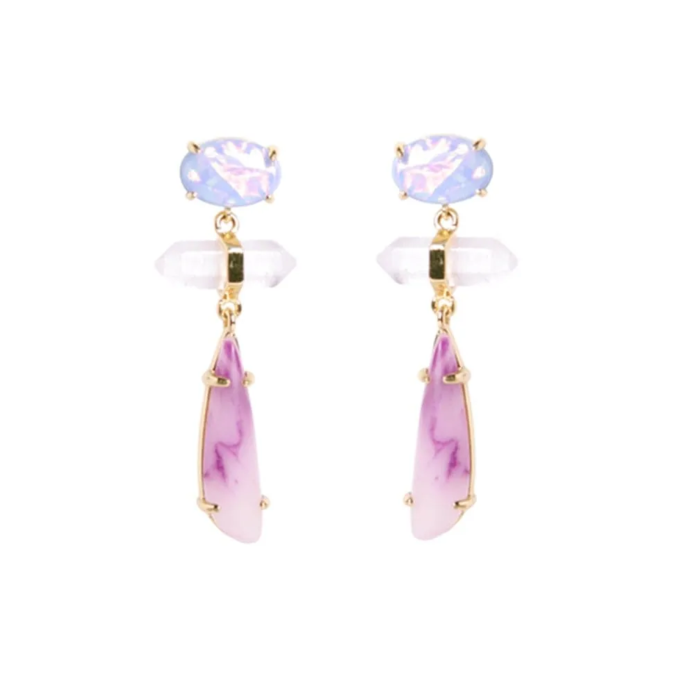 Ophelia Aurora Gemstone Drop Earrings
