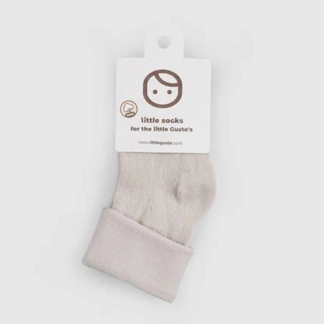 Organic Baby Socks Beige