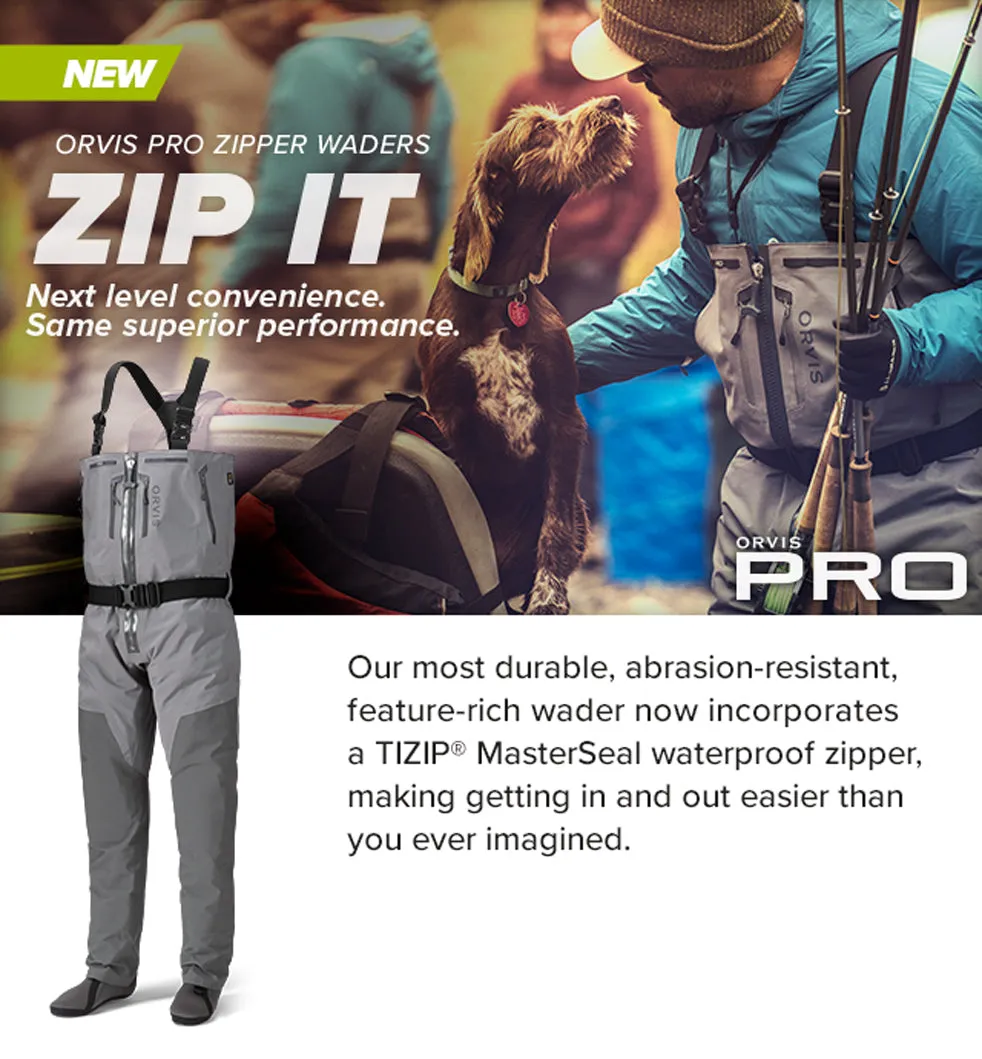 Orvis Men's Pro Zipper Waders - Medium (M/Reg)