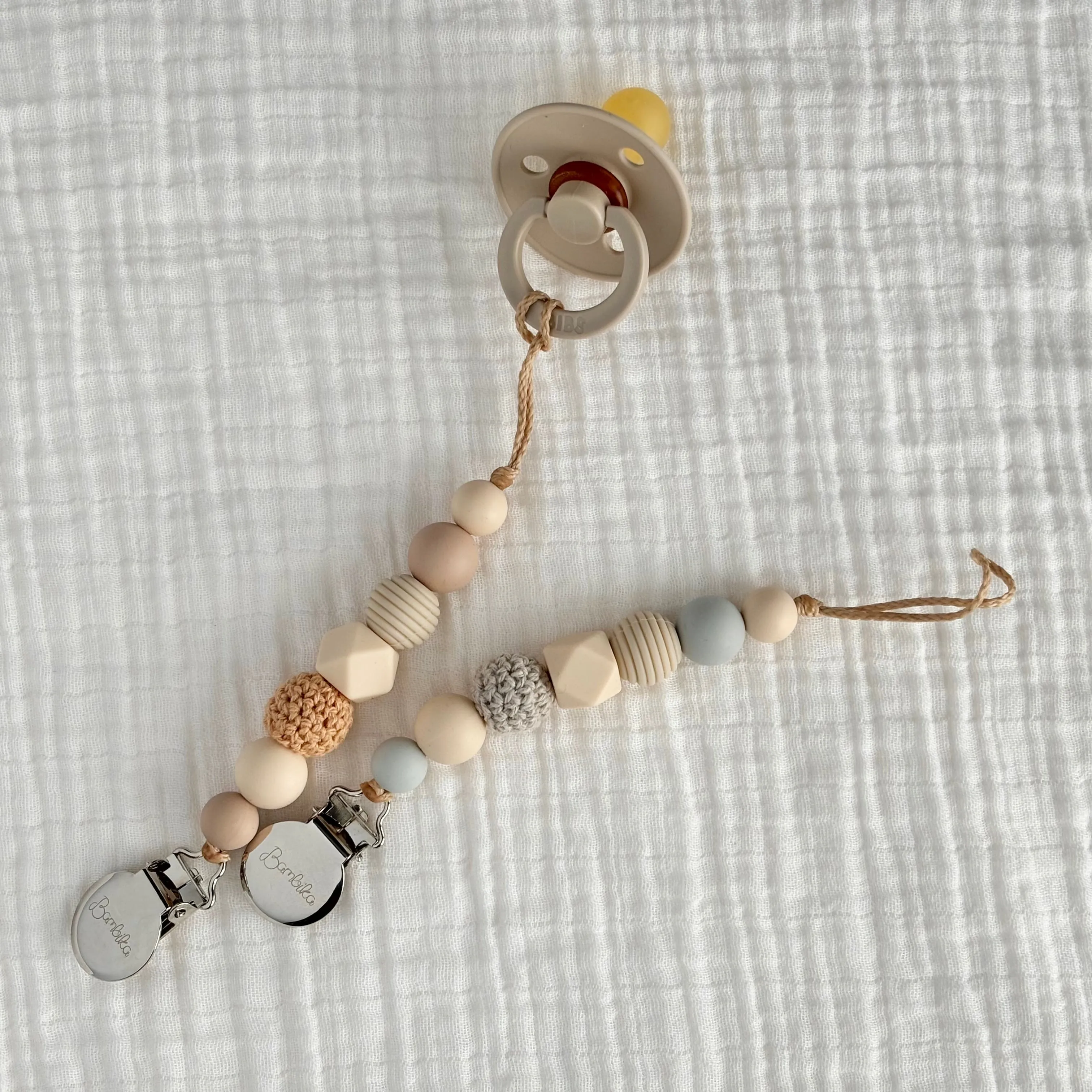 Pacifier Clip | Cozy Neutrals