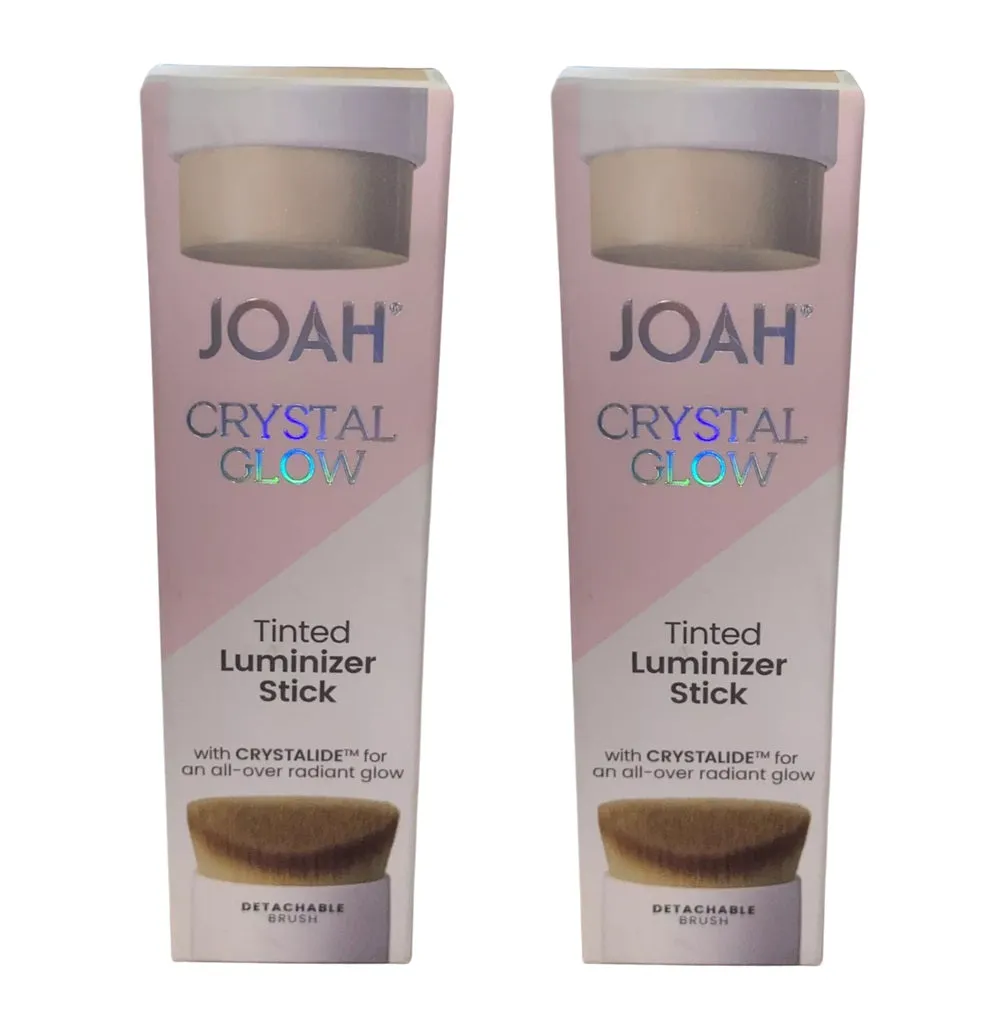 Pack of 2 Joah Crystal Glow Tinted Luminizer Stick, Warm Honey JCG310