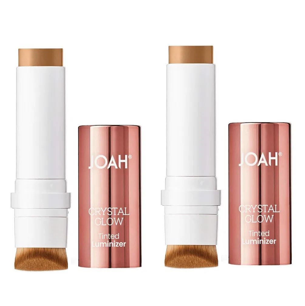 Pack of 2 Joah Crystal Glow Tinted Luminizer Stick, Warm Honey JCG310