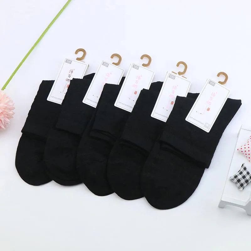 Pack of 5 Women’s Thin Mesh Cotton Socks – Summer 💖