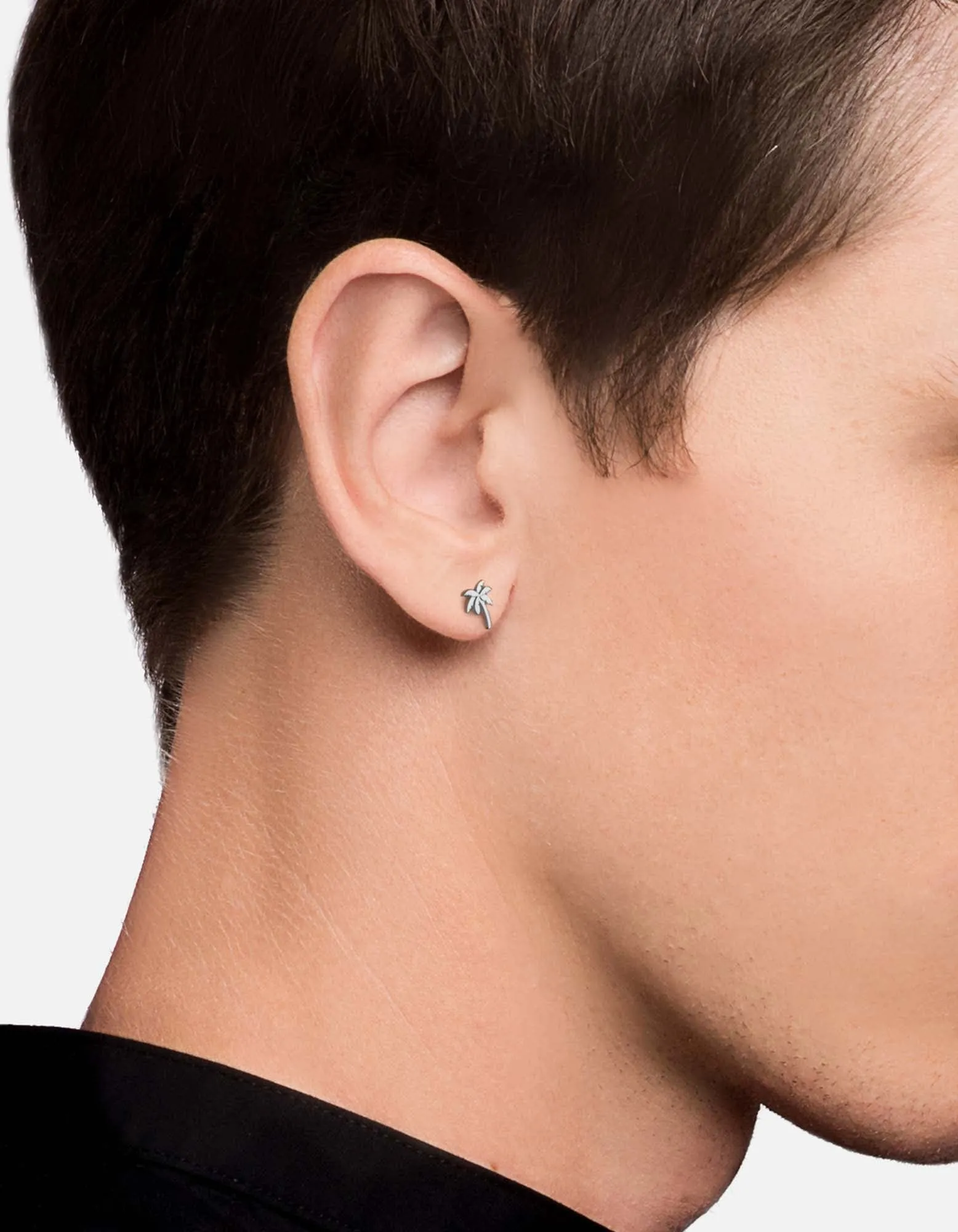 Palm Stud Earring, Sterling Silver