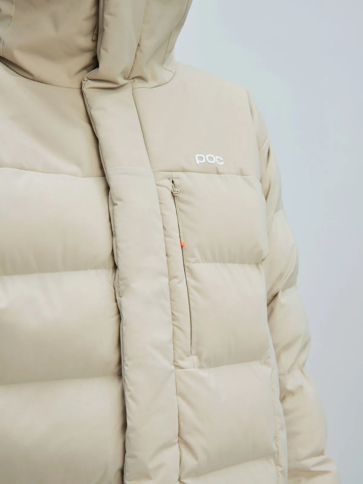 Płaszcz zimowy damski POC W'S Race Loft Parka beżowy