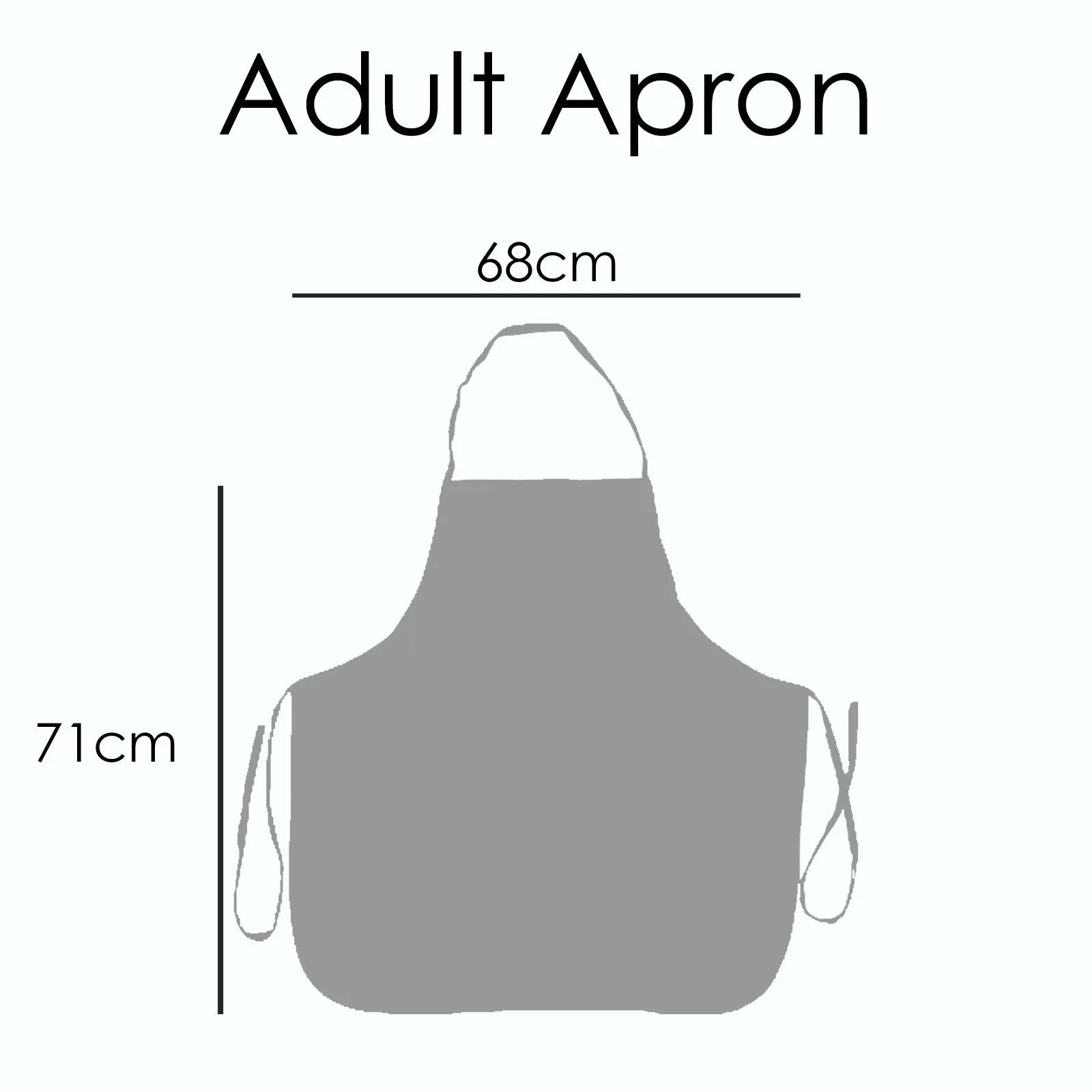 Personalised Apron with Stylish Text and Green Leaves Floral Print