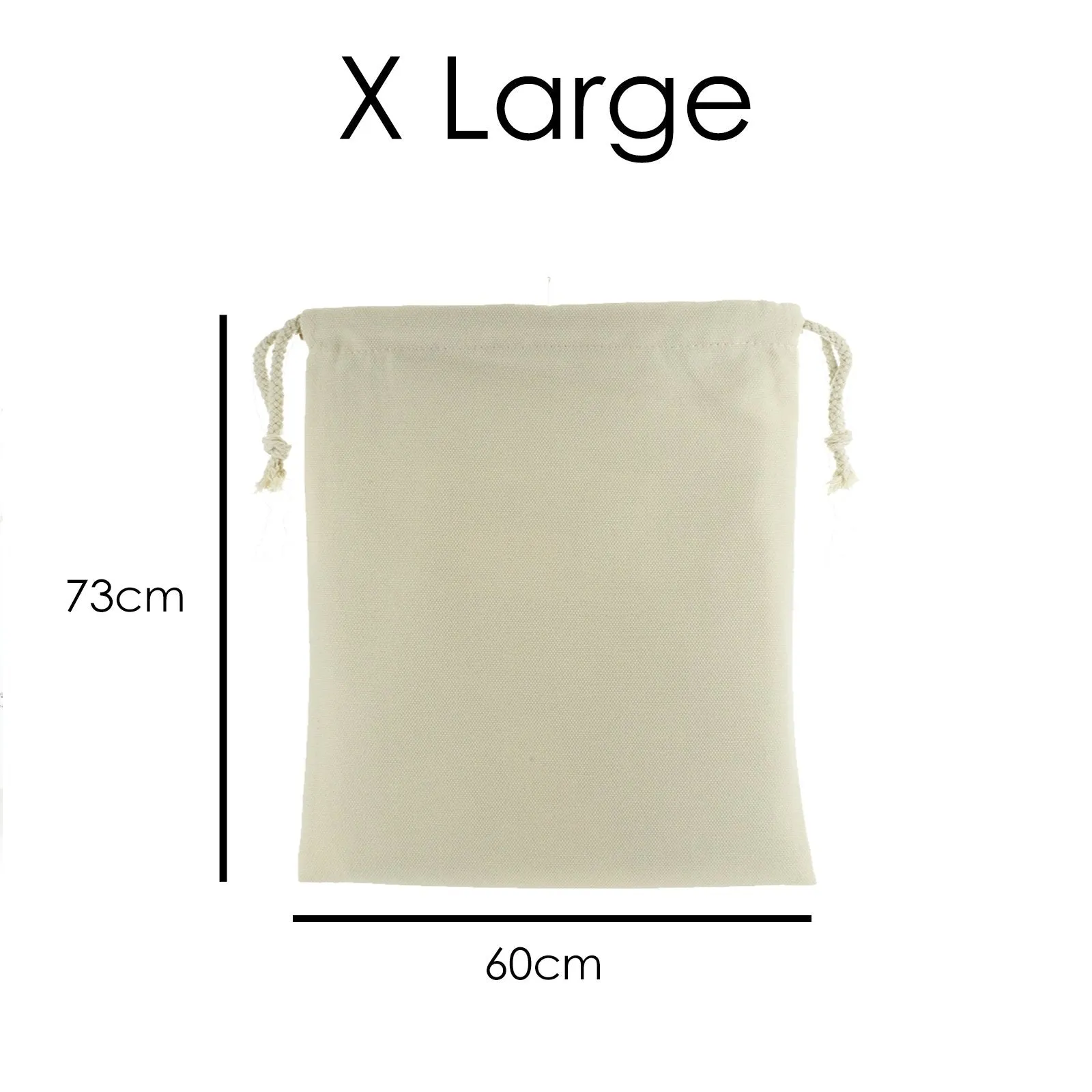 Personalised Canvas Sack with Stylish Text and Red Nose Reindeer Star Sketch