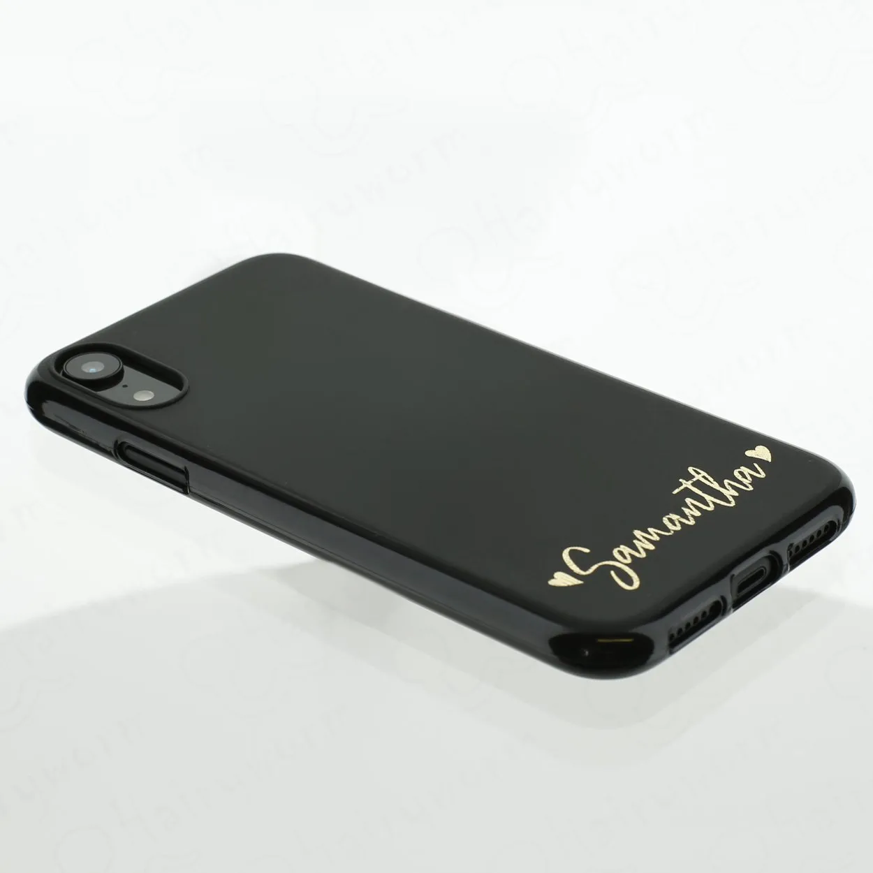 Personalised Google Phone Gel Case with Heart Accented Stylish Text