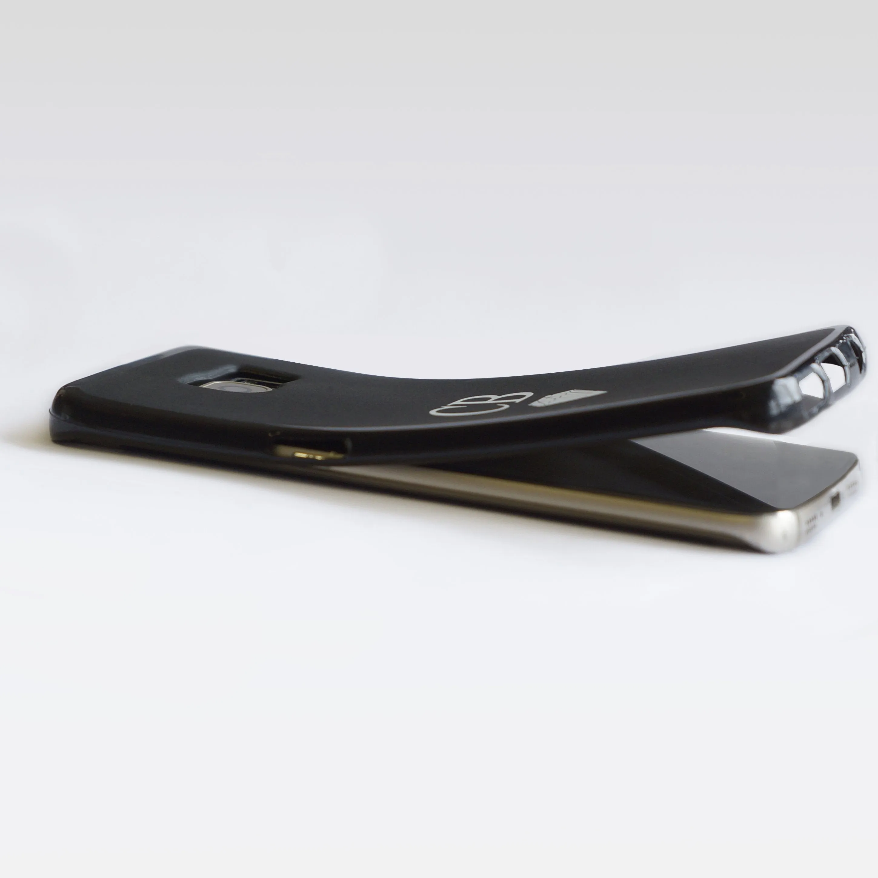 Personalised Google Phone Gel Case with Heart Accented Stylish Text
