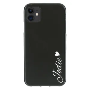 Personalised Motorola Phone Gel Case with Heart Accented Stylish Text