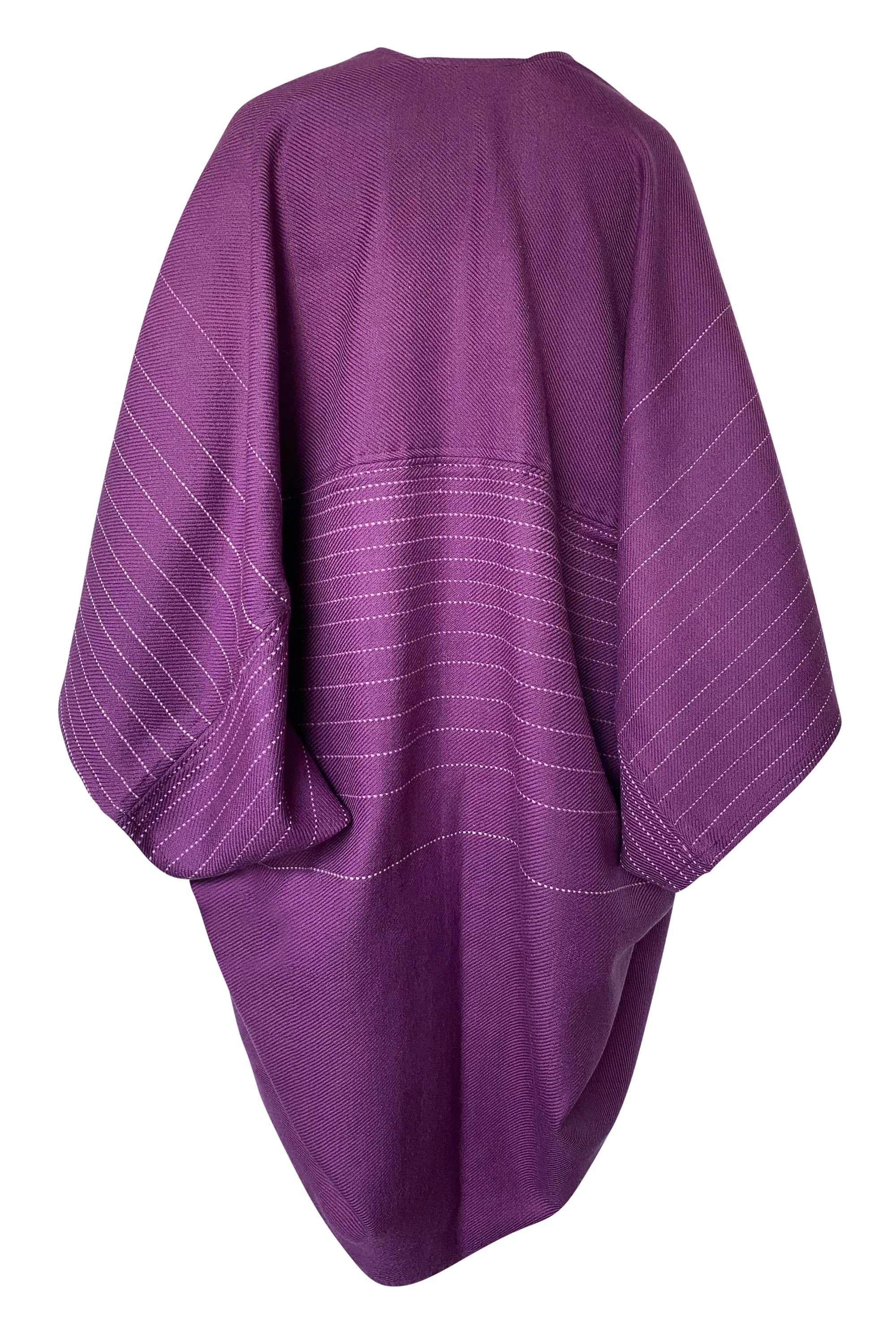 PETITE Wool Kimono Warm Plum