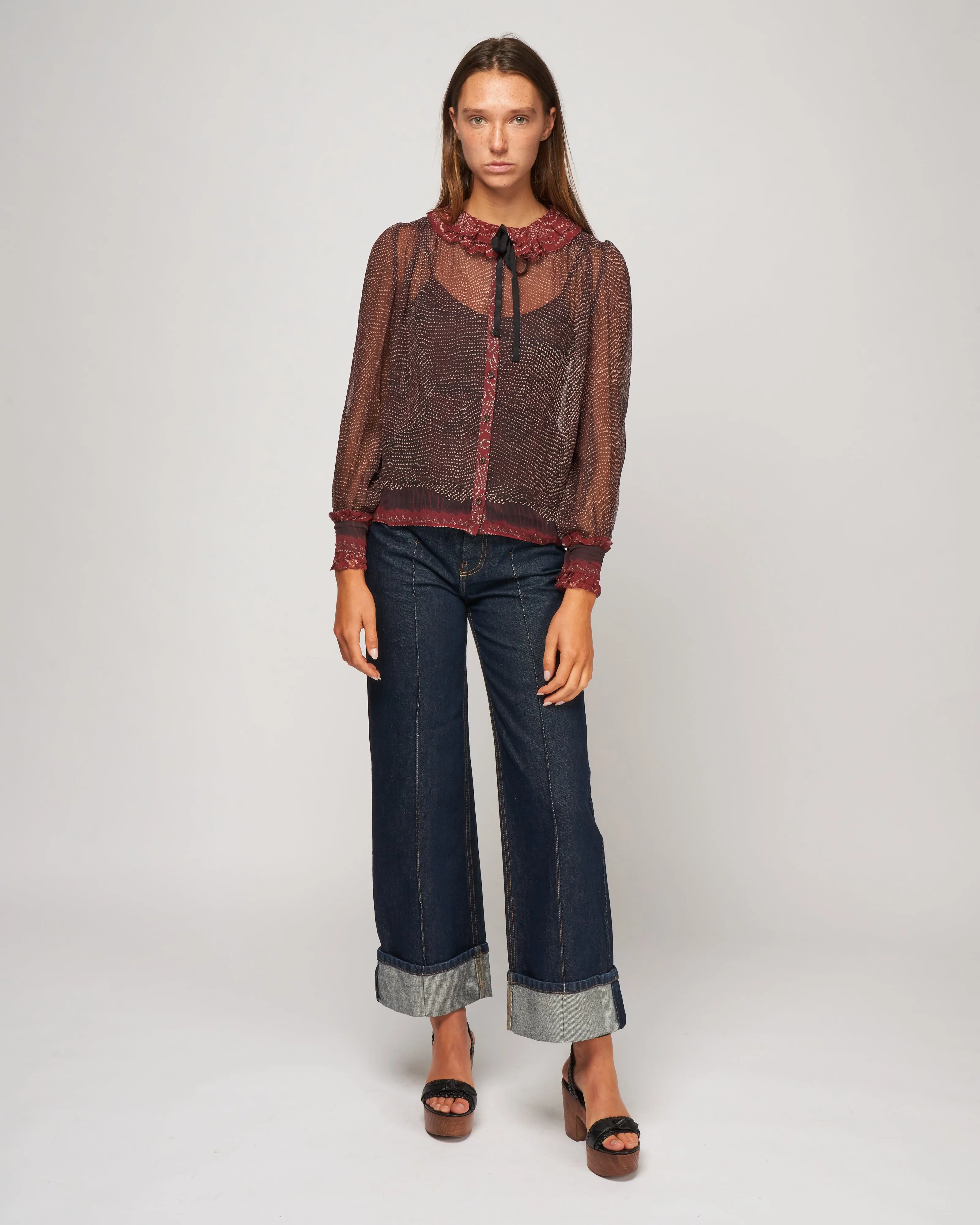 pippa blouse - garnet