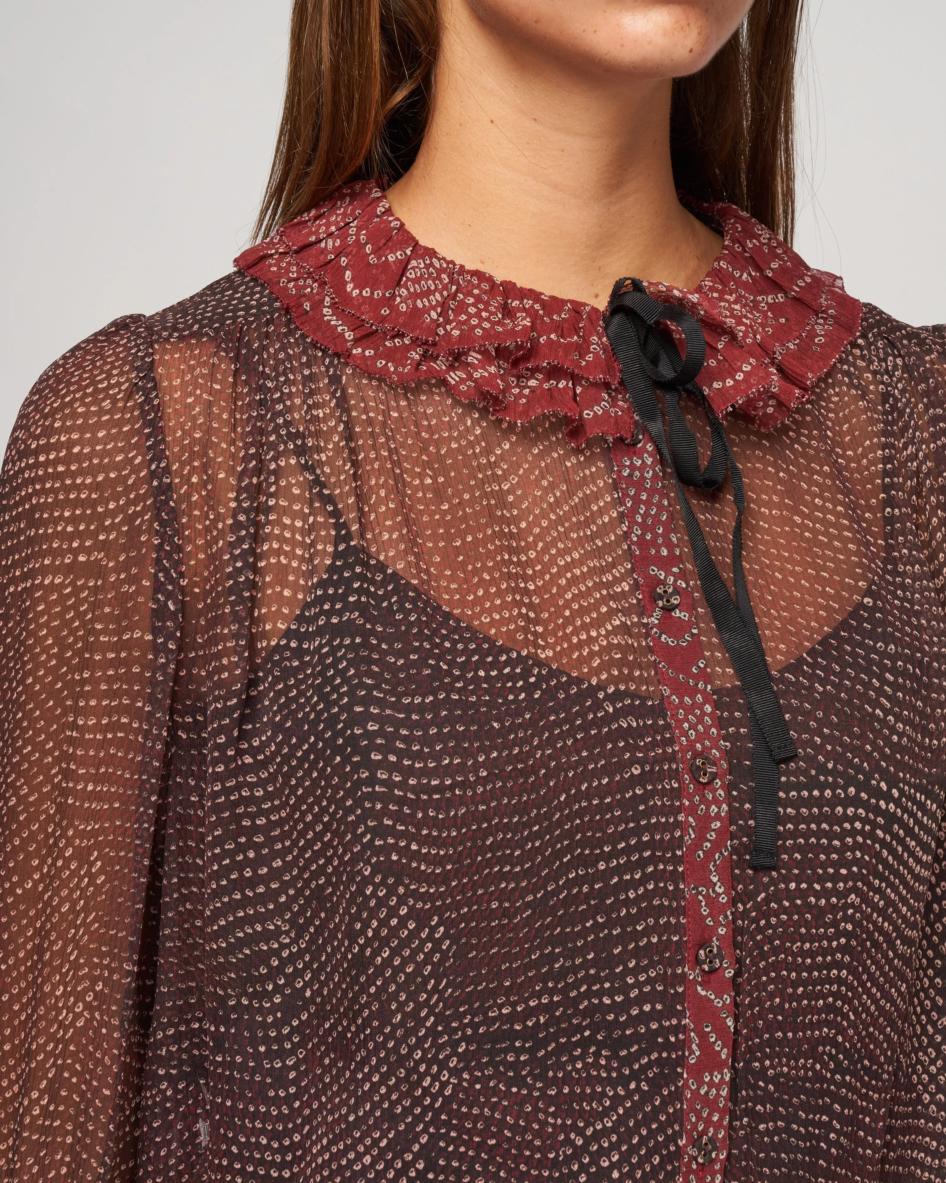 pippa blouse - garnet