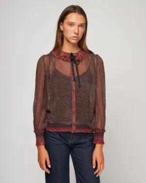 pippa blouse - garnet