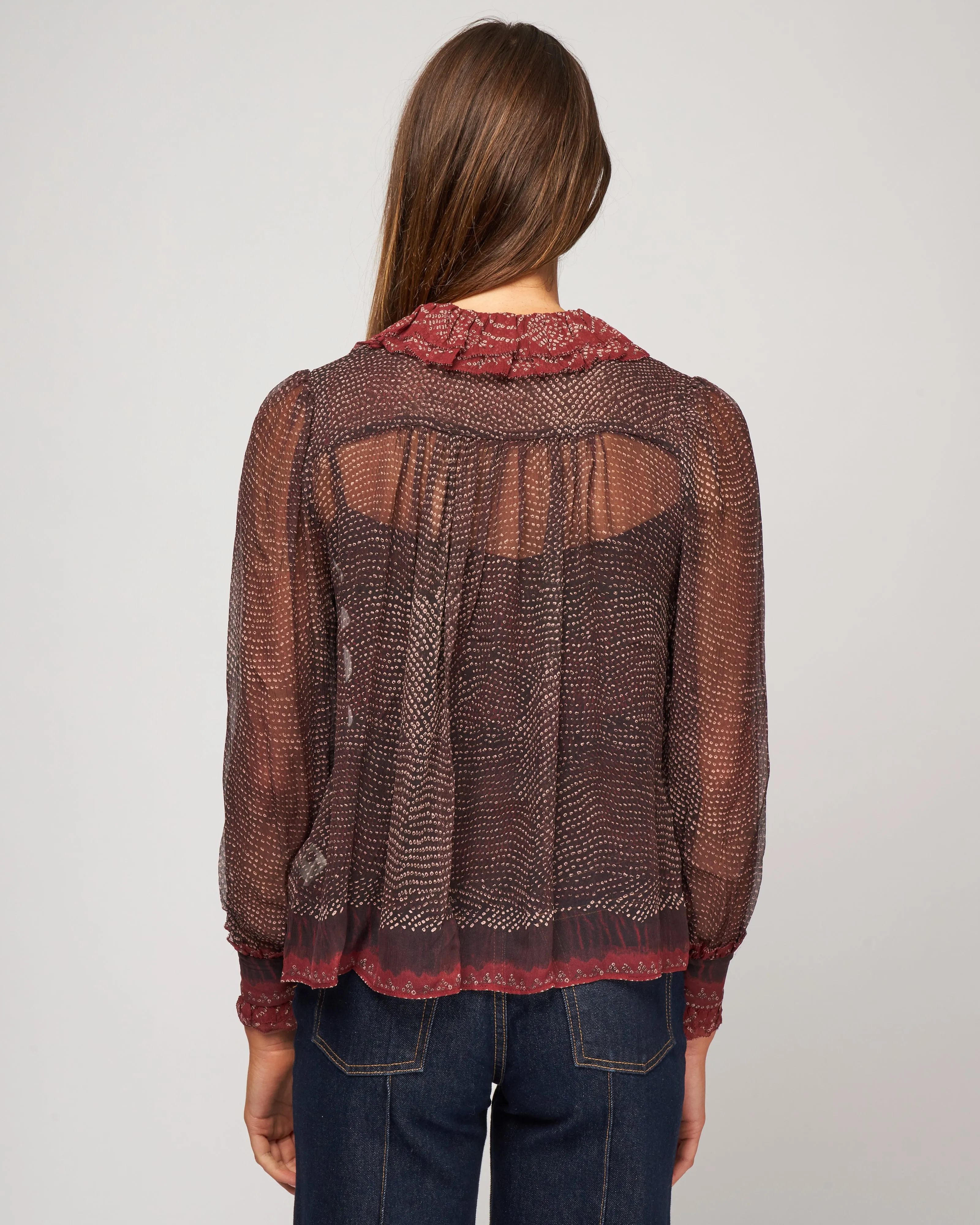 pippa blouse - garnet