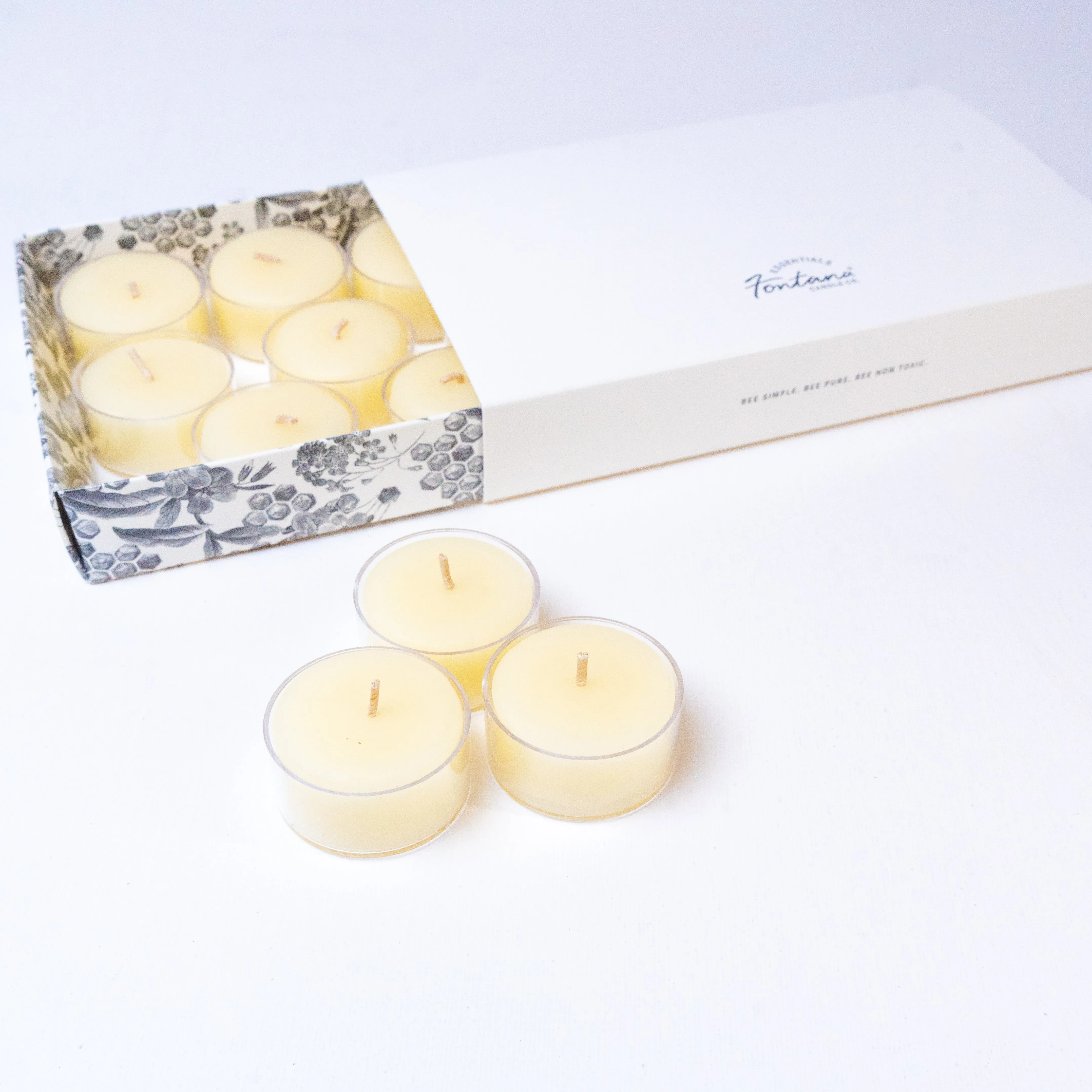 Pure Beeswax Tealights - Set of 12