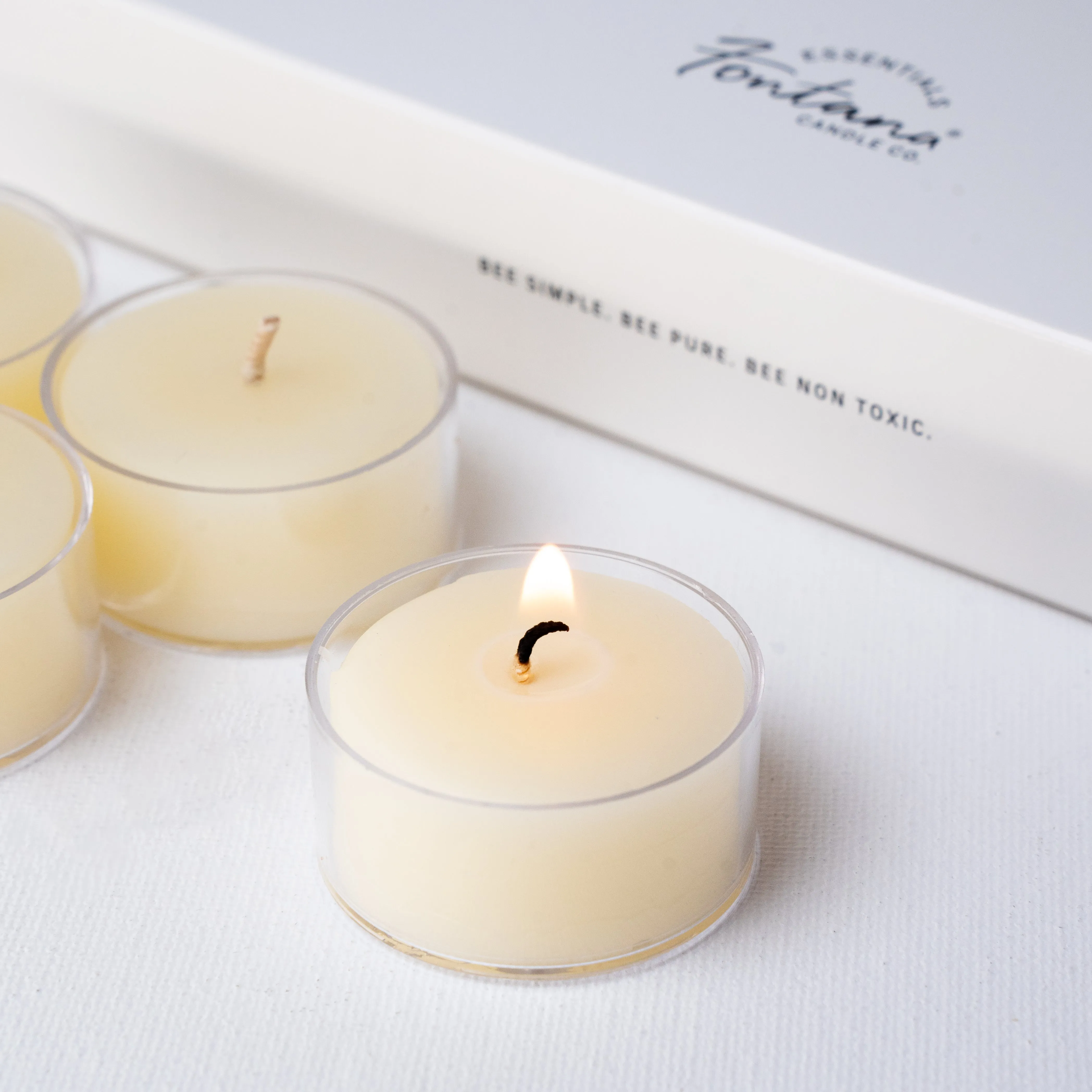Pure Beeswax Tealights - Set of 12