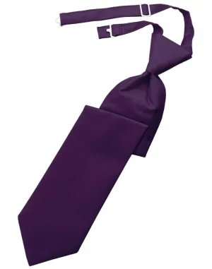 Raisin Solid Twill Windsor Tie