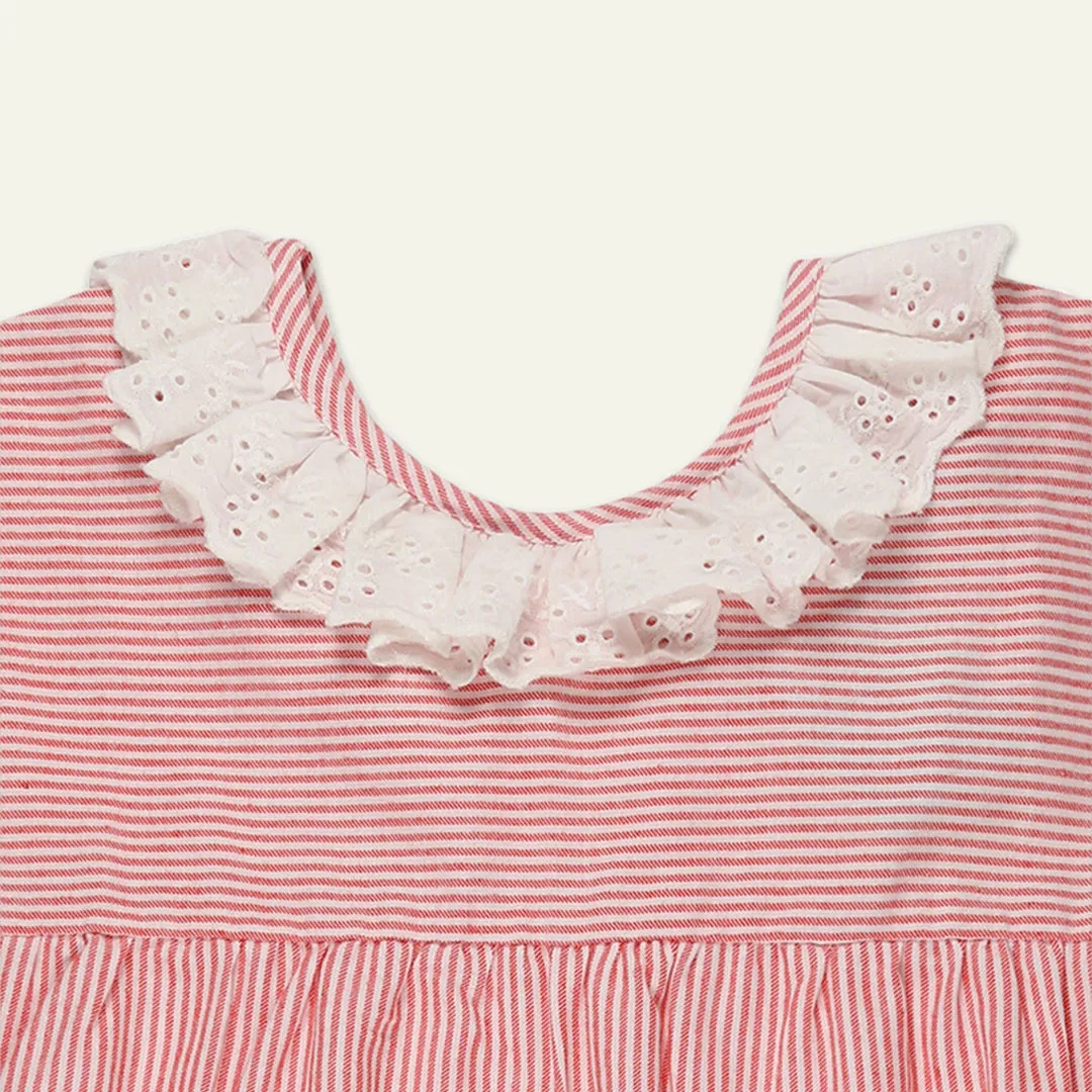 Red Stripe Print Dress