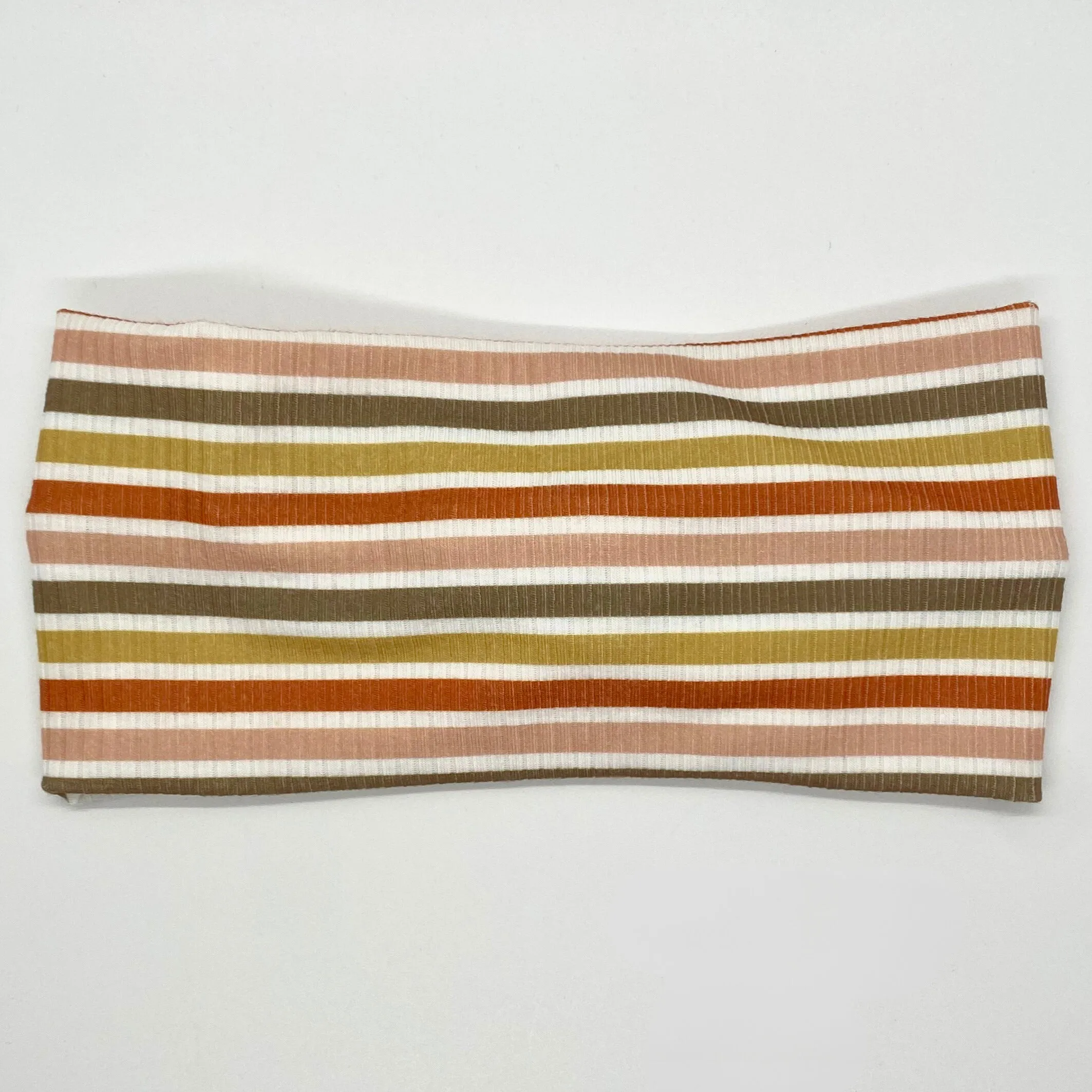 Ribbed Warm Stripes Twist Headband