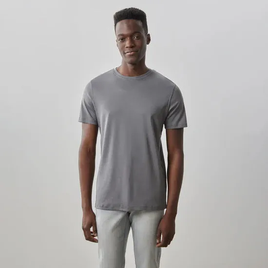 Robert Barakett Georgia Crew Tee - Warm Ash