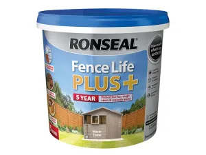 Ronseal Fence Life Plus  Warm Stone 5 Litre