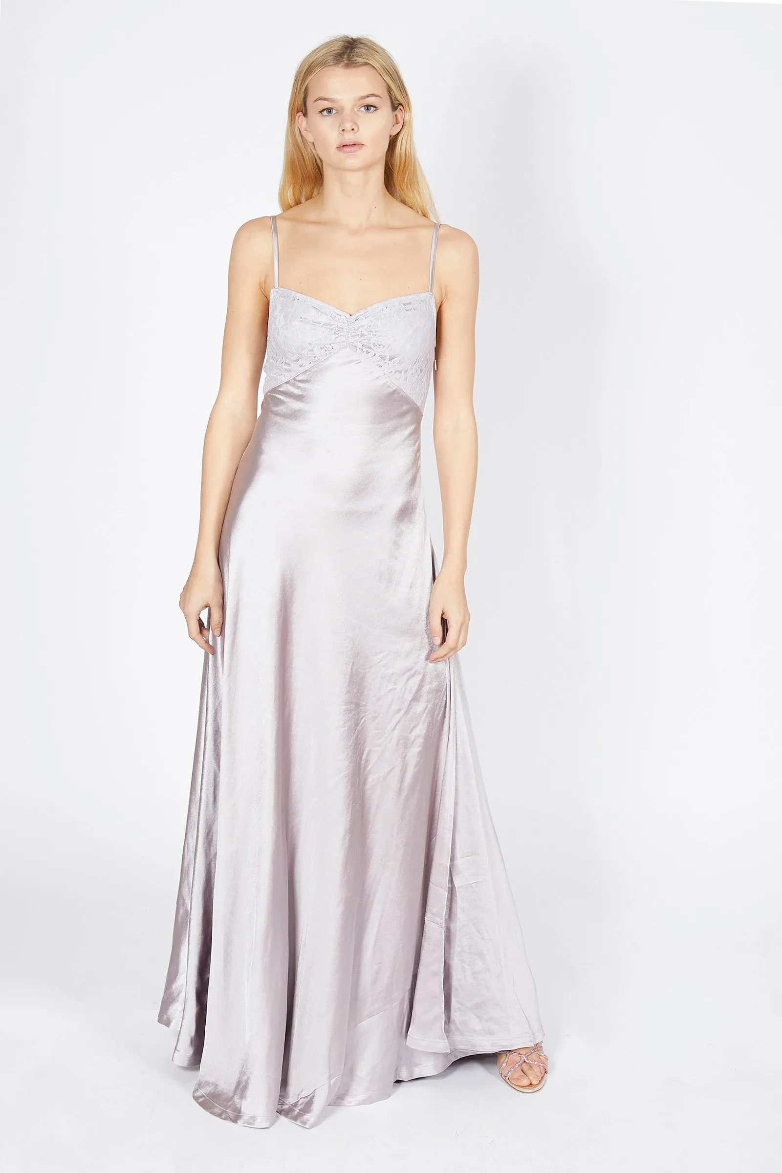 Satin Maxi Dress