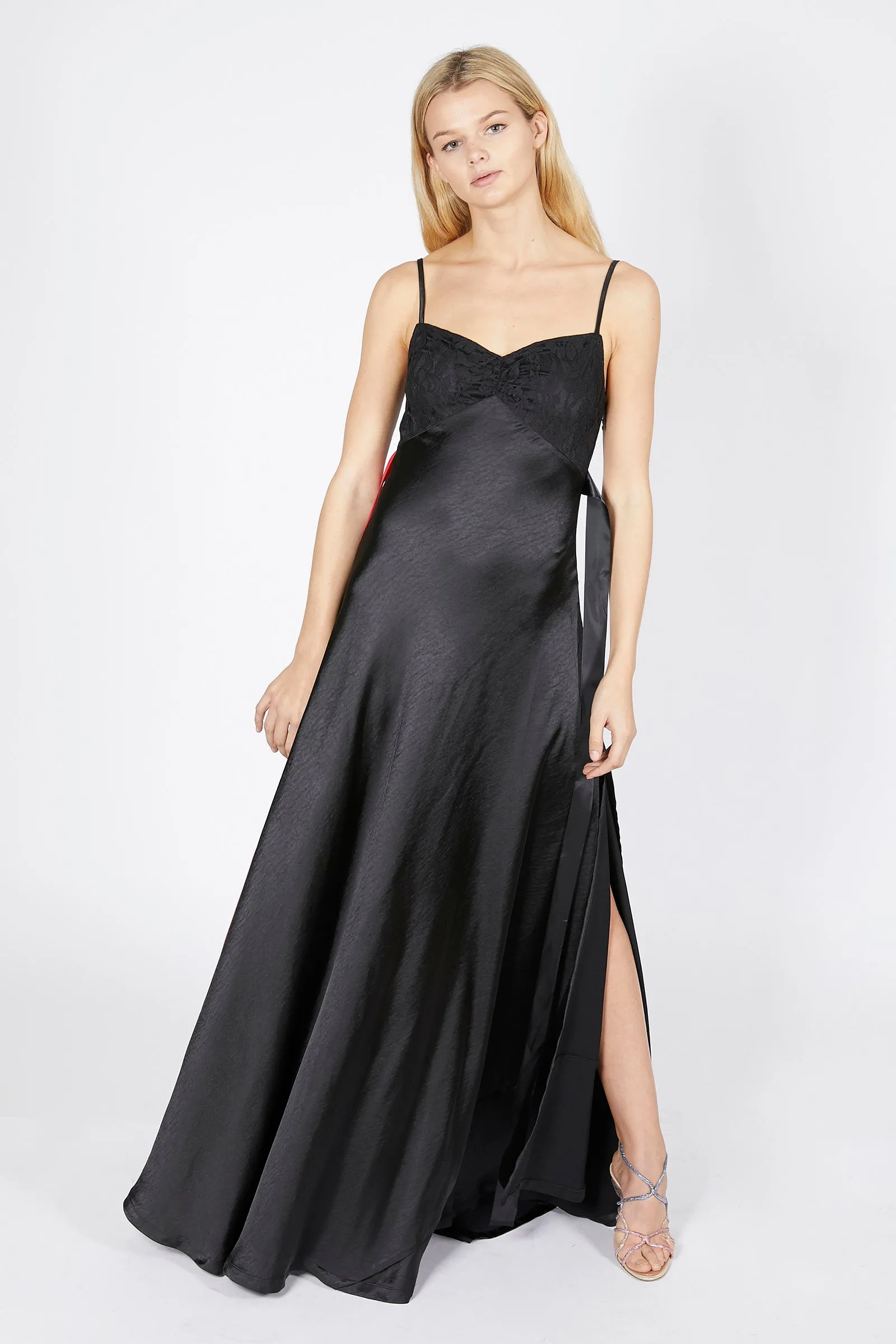 Satin Maxi Dress