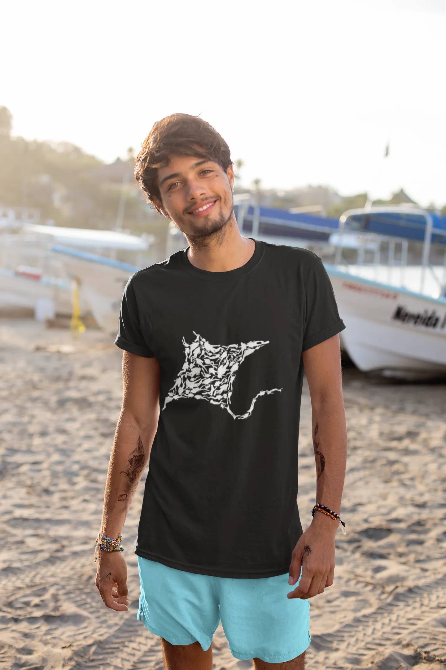 Scuba diving T-Shirt for Men | Stylish Manta Ray