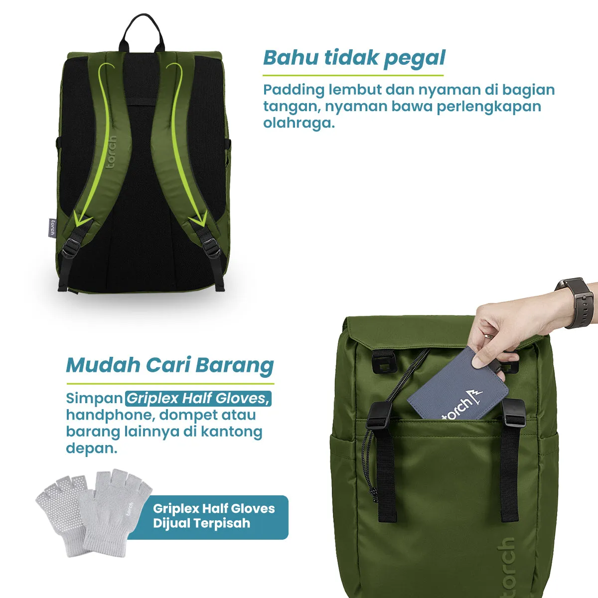 Seongju Tas Ransel Kantor Torch 19L