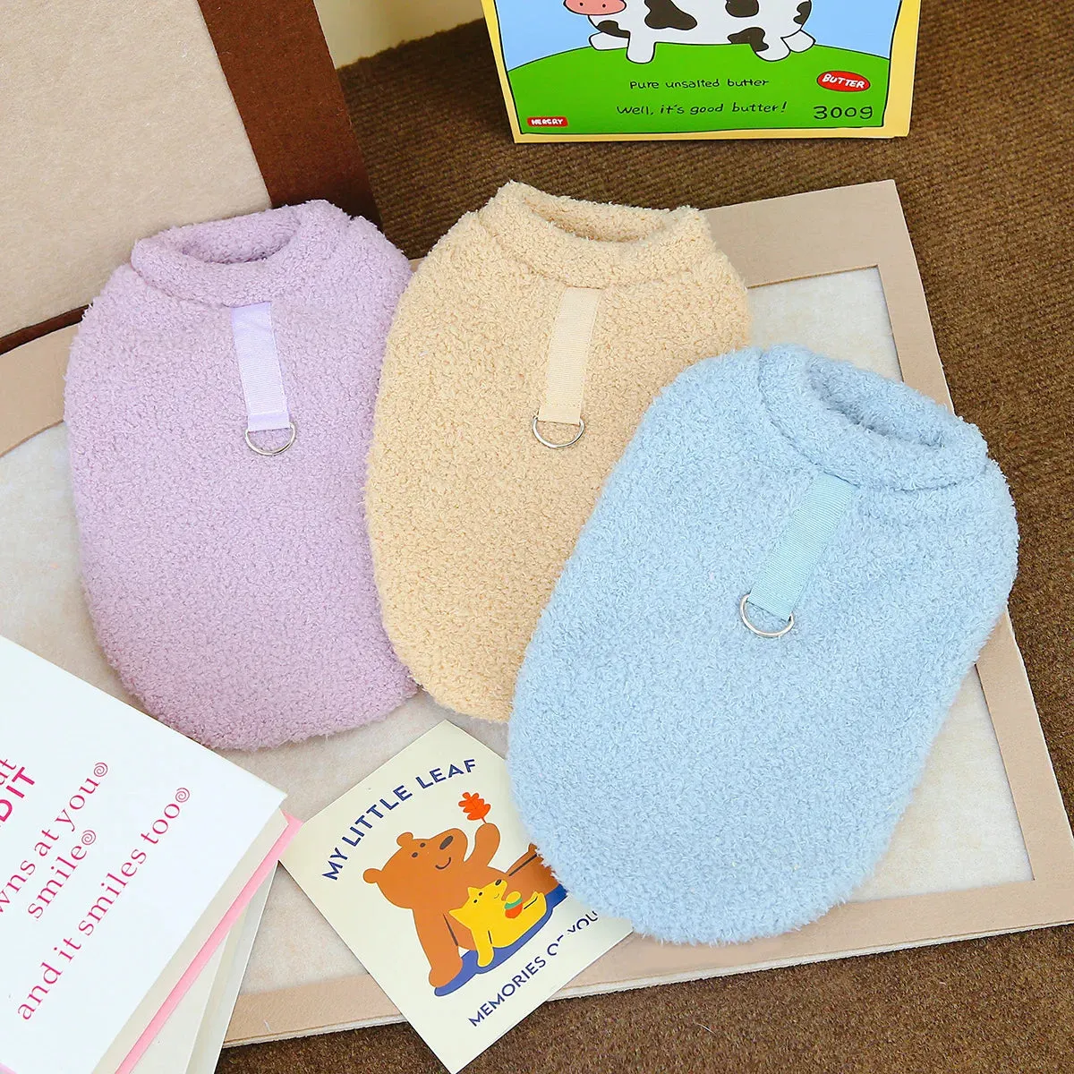Small Dogs Warm Plush Clothes