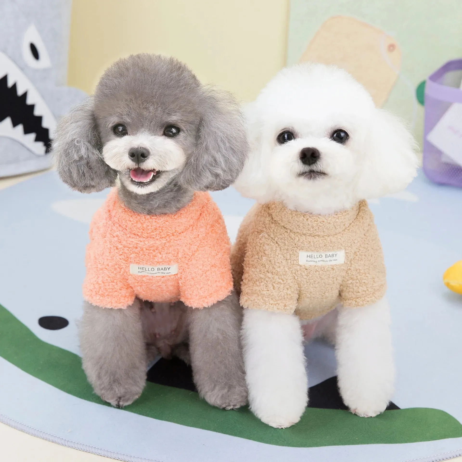 Small Dogs Warm Plush Clothes