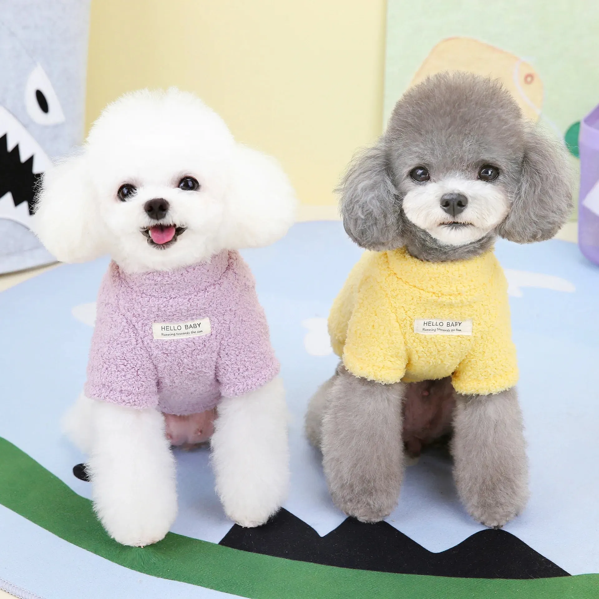 Small Dogs Warm Plush Clothes