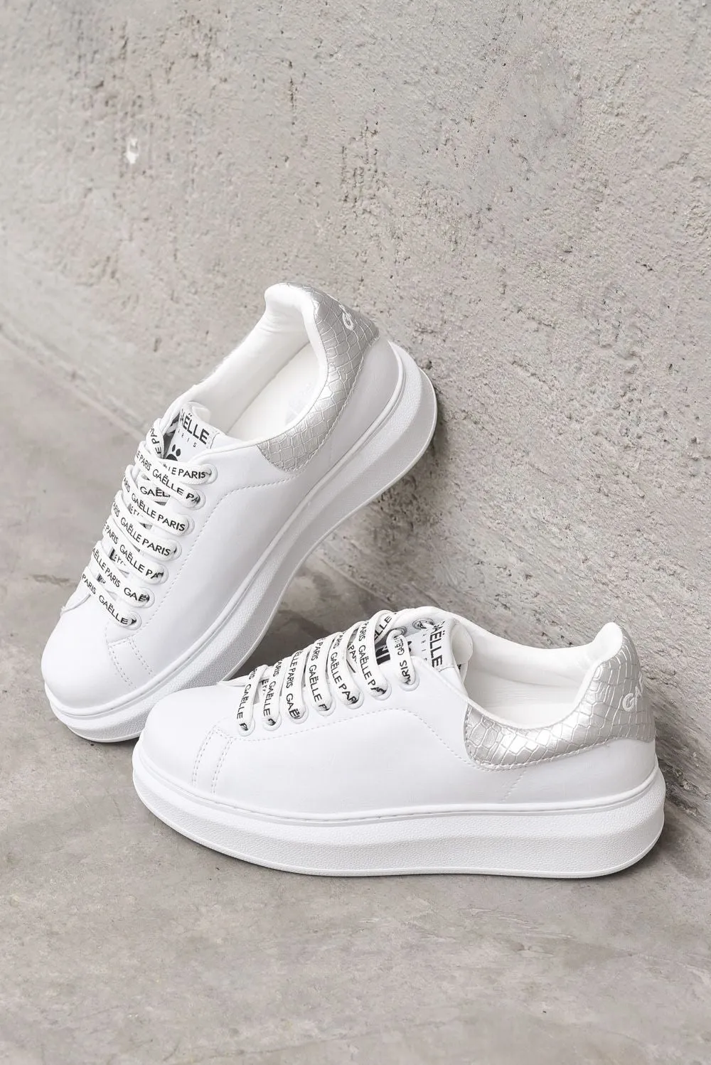 Sneakers Tallone Stampa - Silver