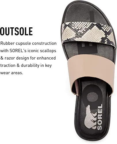 Sorel Ella II Slide Sandals for Women - Mauve Vapor - Size 6