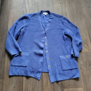 St. John Blue Cardigan Sweater
