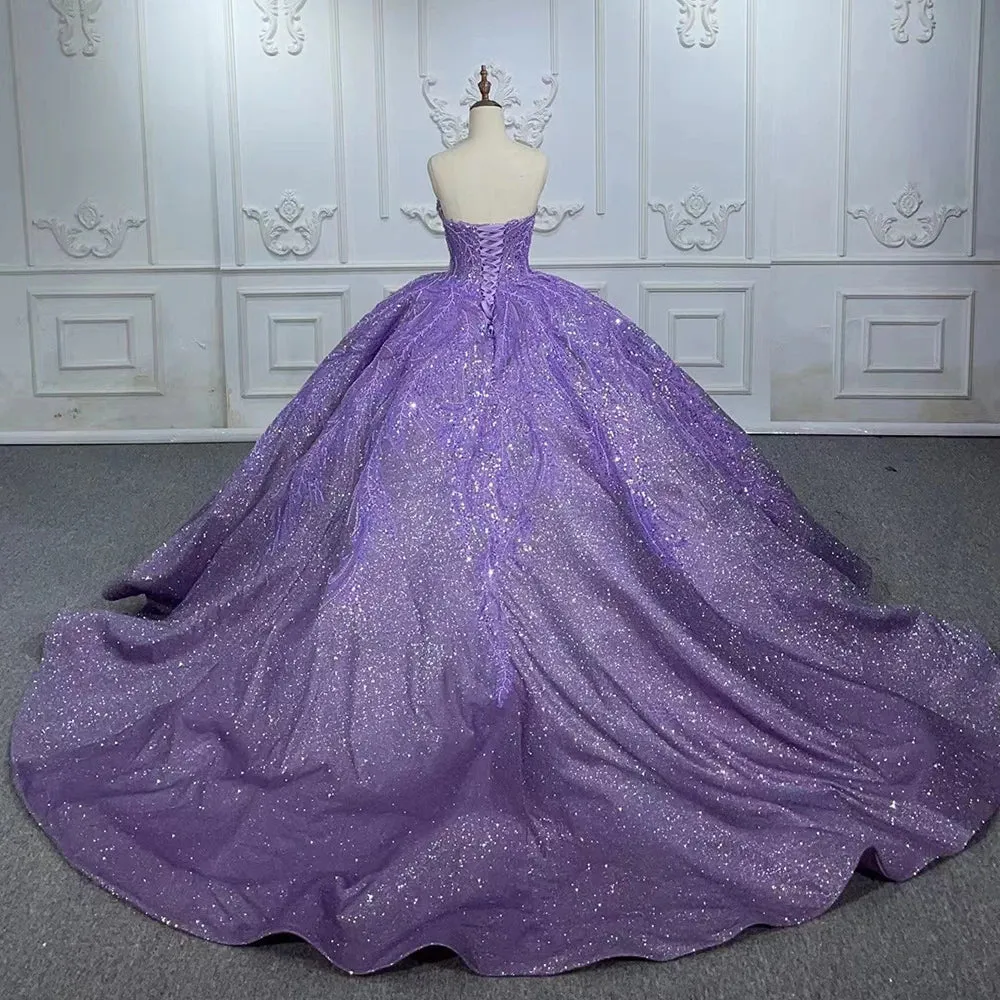 Stylish Sweetheart Evening Dress Beading Ball Gown Sleeveless Prom Dresses