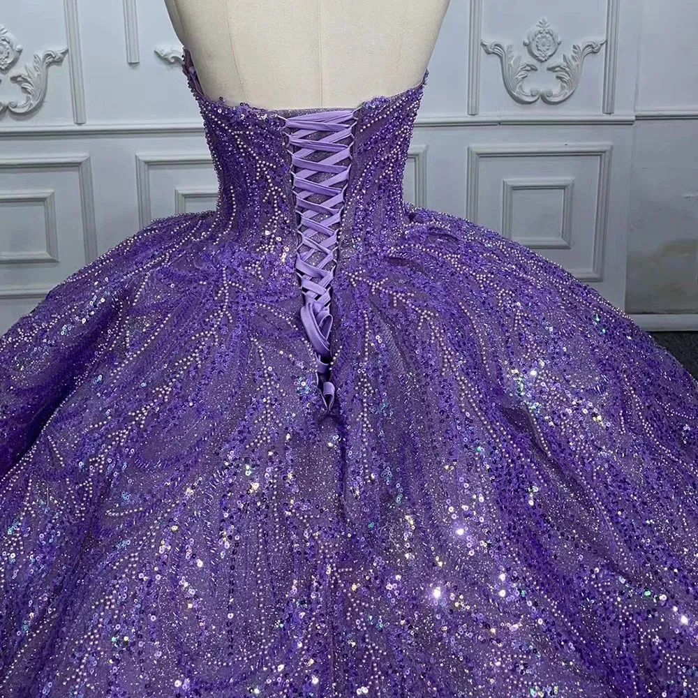 Stylish Sweetheart Evening Dress Beading Ball Gown Sleeveless Prom Dresses