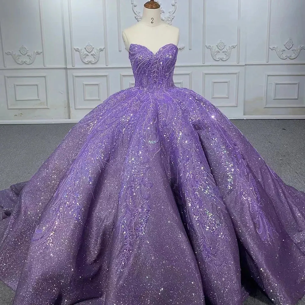 Stylish Sweetheart Evening Dress Beading Ball Gown Sleeveless Prom Dresses