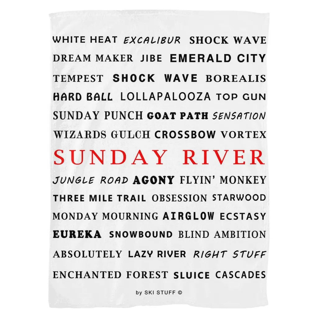 Sunday River - Fleece Blanket