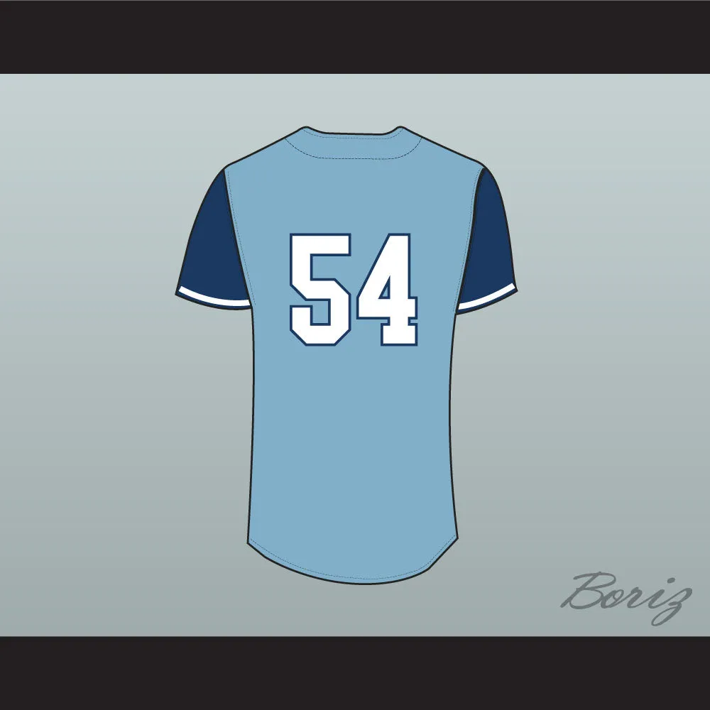 Tampa Smokers Light Blue Baseball Jersey