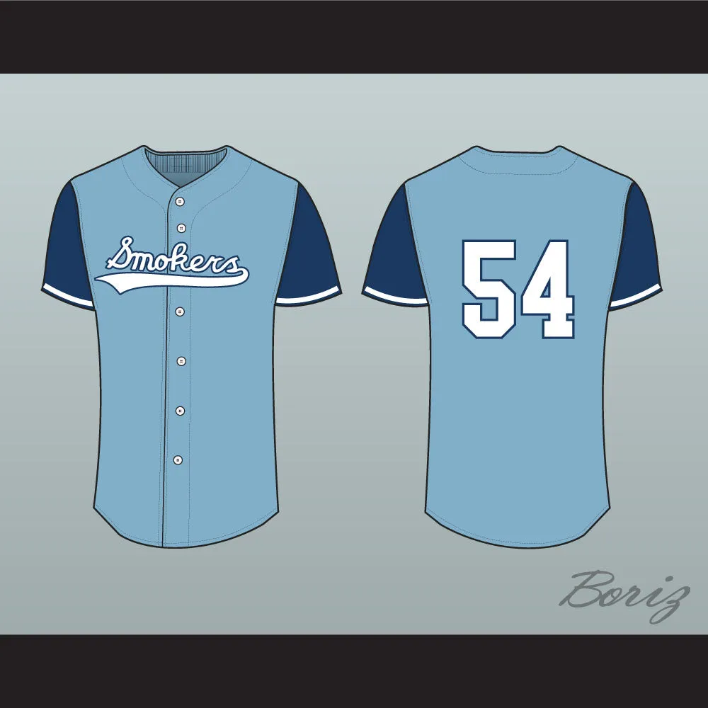 Tampa Smokers Light Blue Baseball Jersey