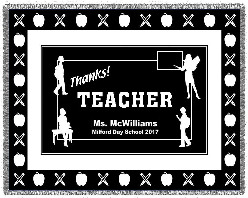 THANKS! Teacher Woven Blanket