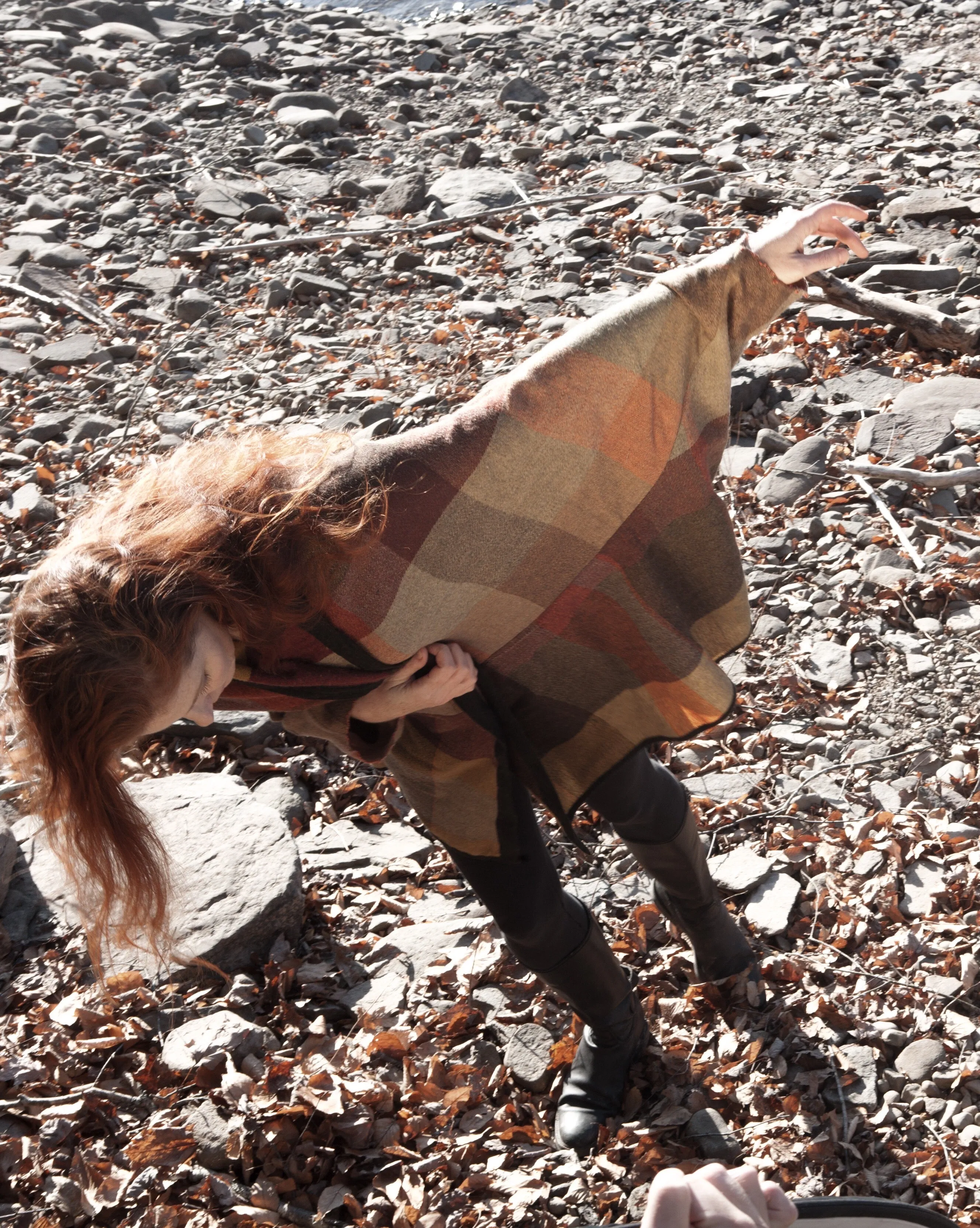 thistle hill herringbone plaid kimono wrap