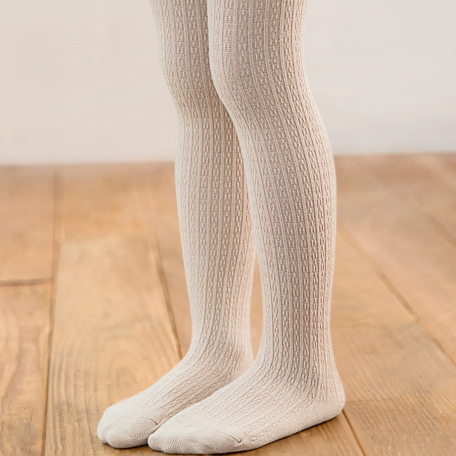 Toddler Baby Solid Color Knit Leggings Stockings