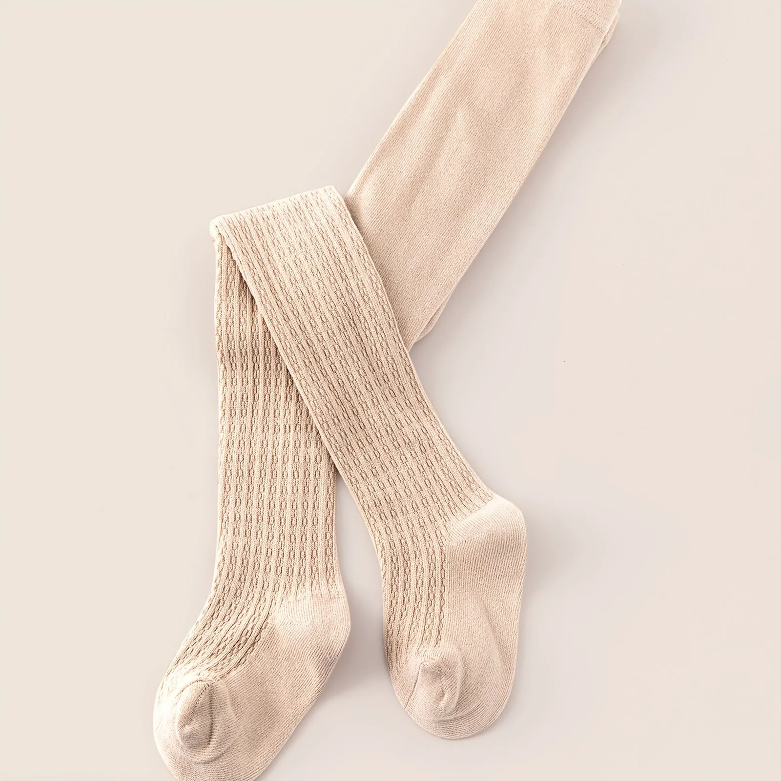 Toddler Baby Solid Color Knit Leggings Stockings