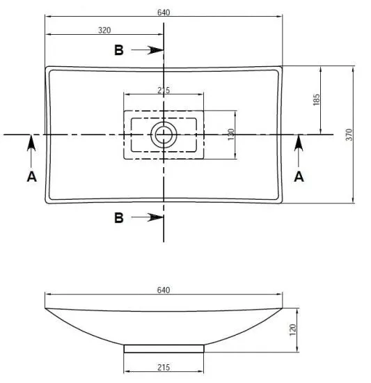 Toka Lite Unique Feature Basin - 640mm - CSB11